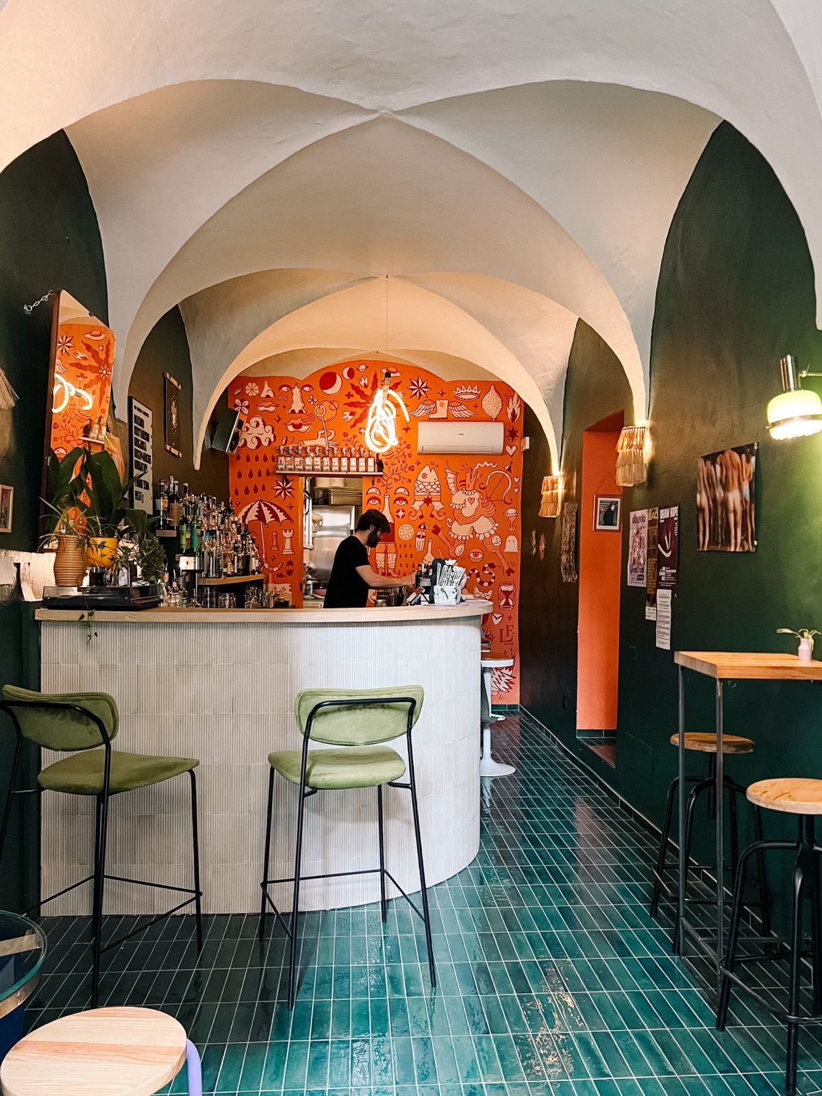 Interno del bar